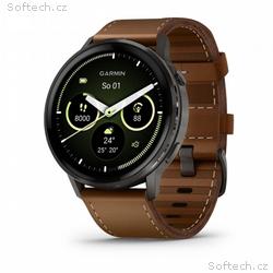 Garmin Venu 4 (45 mm) Slate, Černý silikonový řemí