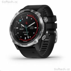 Garmin Descent Mk2 Sapphire, Silver, Black band