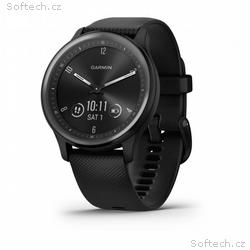 Garmin vívomove® Sport Slate, Black Silicone Band,