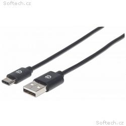 MANHATTAN kabel Hi-Speed USB-C, C Male, A Male, 3m