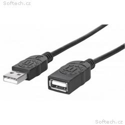 MANHATTAN Kabel USB 2.0 prodlužovací A Male, A Fem
