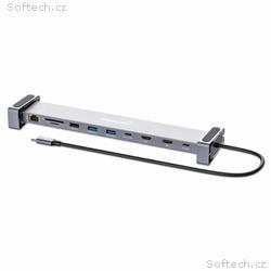 MANHATTAN Dokovací stanice USB-C 10v1, 2xHDMI, 2xU