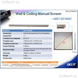 ACER Projekční plátno M90-W01MG Projection Screen,