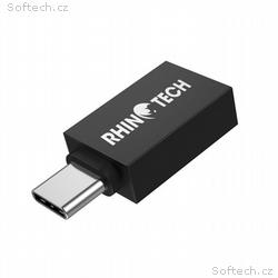 RhinoTech redukce USB-C (M) na USB-A (F), OTG, čer