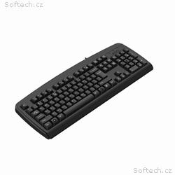 A4tech tenká klávesnice KB-720, CZ, US, USB, černá