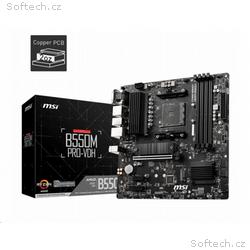 MSI MB Sc AM4 B550M PRO-VDH, AMD B550, 4xDDR4, 1xD