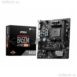 MSI MB Sc AM4 B450M-A PRO MAX II, AMD B450, 2xDDR4