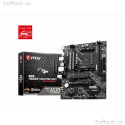 MSI MB Sc AM4 MAG A520M VECTOR WIFI, AMD A520, 2x 