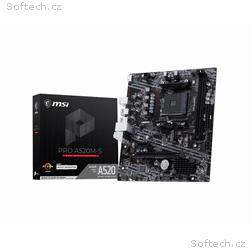 MSI MB Sc AM4 PRO A520M-S, AMD A520, 2xDDR4, 1xHDM