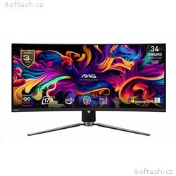 MSI MAG, 341CQP, 34", QD-OLED, wQHD, 175Hz, 0,03ms