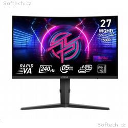 MSI MPG, 275CQRXF, 27", VA, QHD, 240Hz, 0,5ms, Čer