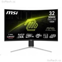 MSI MAG, 325CQRF QD E2, 31,5", VA, QHD, 180Hz, 0,5