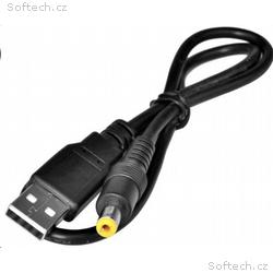 Virtuos napájecí redukce USB -> jack 5.5, 2.1, 5V,
