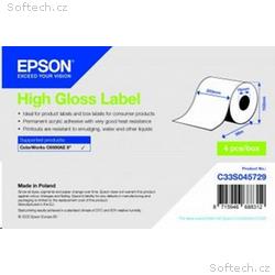 High Gloss Label - Continuous Roll: 203mm x 58m