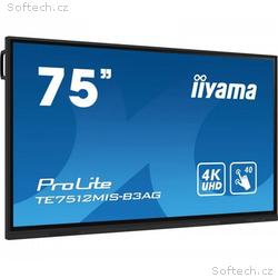 75" iiyama TE7512MIS-B3AG:IPS, 4K, 40P, USB-C