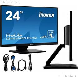 24" iiyama T2454MSC-B2AG - IPS, FHD, USB, repro