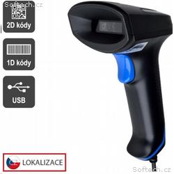 Virtuos CCD 2D čtečka Virtuos HT-851A, USB, bez st