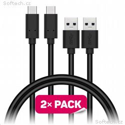 CONNECT IT Wirez USB-C (Type C) - USB, černý, 1 m 