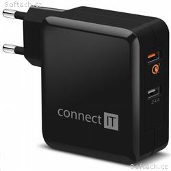 CONNECT IT QUICK CHARGE 3.0 nabíjecí adaptér 2x US