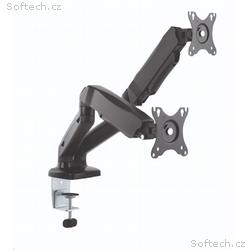 CONNECT IT TwinArm stolní držák na 2 monitory, zár