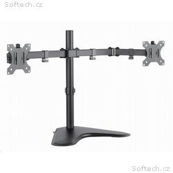 CONNECT IT TwinArm stolní držák na 2 monitory, ČER