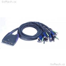 ATEN přepínač KVM 4-port VGA KVMP USB2.0, mini, au