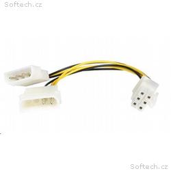 PREMIUMCORD Redukce napájecí 5,25" Molex - 6pin pr