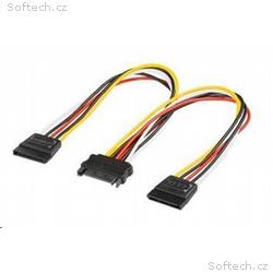 PremiumCord Napájecí rozdvojka k HDD SATA - 2x SAT