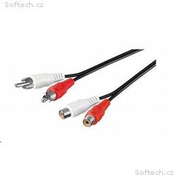 PREMIUMCORD Kabel prodlužovací audio 2x Cinch - 2x