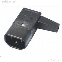 PremiumCord konektor IEC 320 C14 10A pravoúhlý