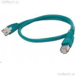 GEMBIRD kabel patchcord CAT6 stíněný FTP 0,5m, zel