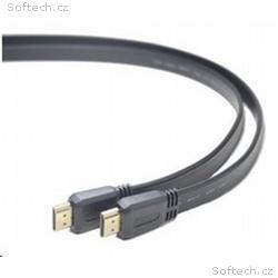 PREMIUMCORD HDMI High Speed + Ethernet plochý kabe