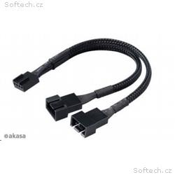 AKASA kabel rozdvojka pro ventilátory, 1x 4-pin fa