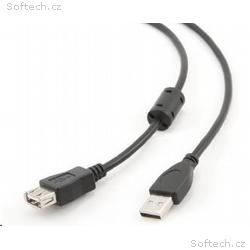 GEMBIRD Kabel USB 2.0 A-A prodlužovací 4,5m (černý
