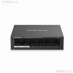 MERCUSYS switch MS106LP (6x100Mb, s, 4xPoE+,40W, f