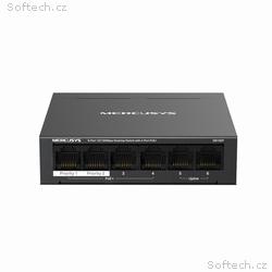 MERCUSYS switch MS106P (6x100Mb, s, 4xPoE+,67W, fa
