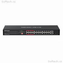 MERCUSYS switch MS126CP (24x100Mb, s, 24xPoE+,2xGb