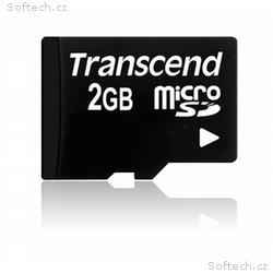 TRANSCEND MicroSD karta 2GB, bez adaptéru