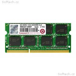 TRANSCEND SODIMM DDR3 4GB 1333MHz 256Mx8 CL9