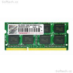 TRANSCEND SODIMM DDR3 4GB 1066MHz 2Rx8 CL7 JetRam™