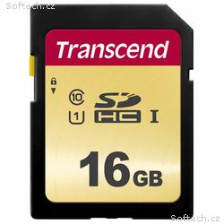 TRANSCEND SDHC karta 16GB 500S, UHS-I U1 (R:95, W: