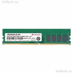DIMM DDR4 8GB 2666MHz TRANSCEND 1Rx8 1Gx8 CL19 1.2