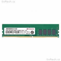 TRANSCEND DIMM DDR4 4GB 2666MHz 1Rx8 512Mx8 CL19 1