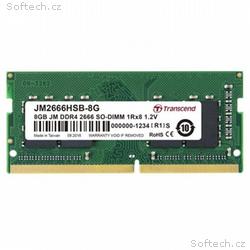TRANSCEND SODIMM DDR4 8GB 2666MHz 1Rx8 1Gx8 CL19 1
