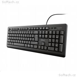 TRUST klávesnice PRIMO, membránová, USB, CZ, SK