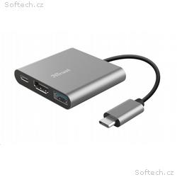 TRUST adaptér DALYX, 3-in-1, USB-C