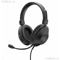 TRUST sluchátka s mikrofonem Ozo Over-Ear USB Head