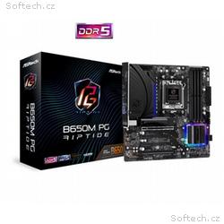 ASRock MB Sc AM5 B650M PG Riptide, AMD B650, 4xDDR