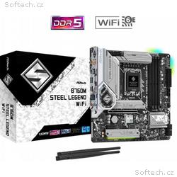 ASRock MB Sc LGA1700 B760M STEEL LEGEND WIFI, Inte