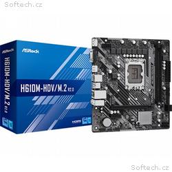 ASRock MB Sc LGA1700 H610M-HDV, M.2 R2.0, Intel H6